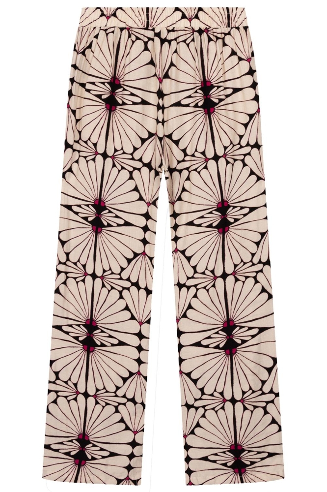 WOVEN PRINTED PANTS NOVEL R2503135651 955 FLOWER